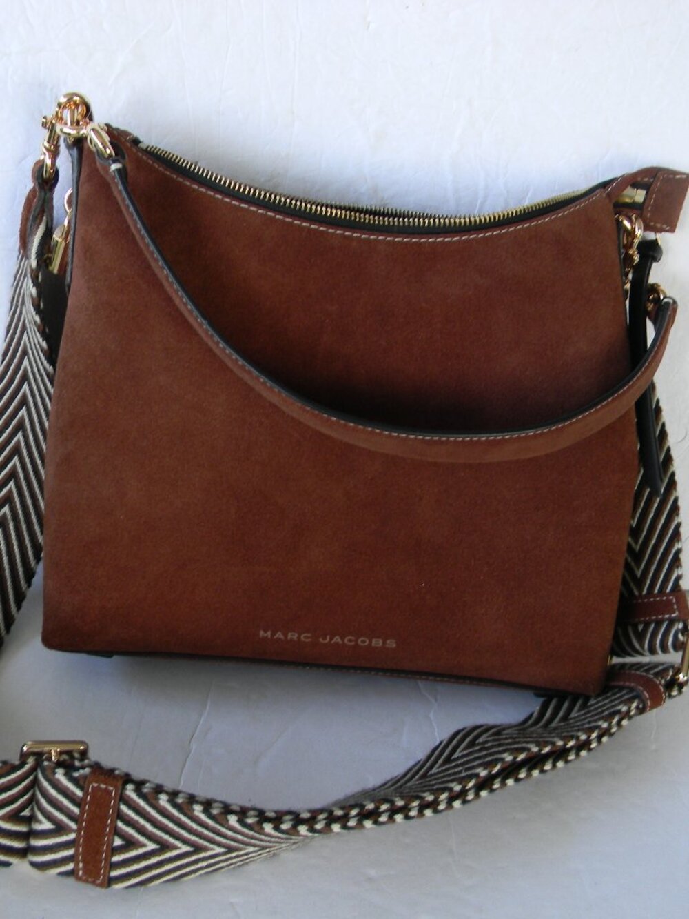 EUC Marc Jacobs CHOCOLATE BROWN Suede Drifter Convertible SHOULDER/CROSSBODY